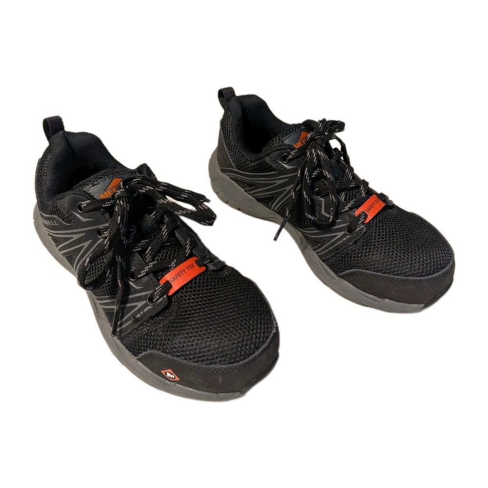 Merrell‎ Work Mens Black Safety Toe SD Sneakers J099373 Size 3.5 M